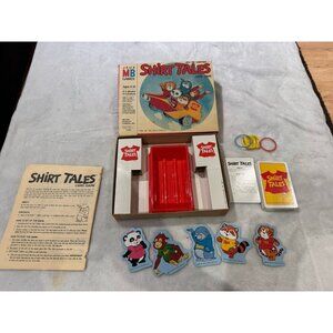 Vintage SHIRT TALES Card Game 1980's Cartoon Milton Bradley Board Game 1982